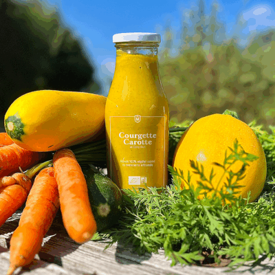 Velouté de Courgettes, Carottes et curry doux